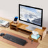 Computer Monitor Stand, Tabletop Computer Rack with Lockable Drawer, Wood Monitor Stand, Suitable for Study, Office