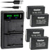 Kastar 4-Pack Battery and USB Charger for Canon LP-E17 LPE17, 9967B02, BG-E18 Grip, EOS R8, R50, R100 Cameras