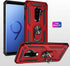 Military Grade Drop Impact Case for Samsung Galaxy S9 Plus, 360 Metal Rotating Ring Kickstand Holder, Heavy Duty
