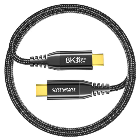 USB C to USB C 3.2 Cable 5FT, 40Gbps Data Transfer & 240W PD Fast Charging for Thunderbolt 4, iPad Pro, MacBook, iPhone