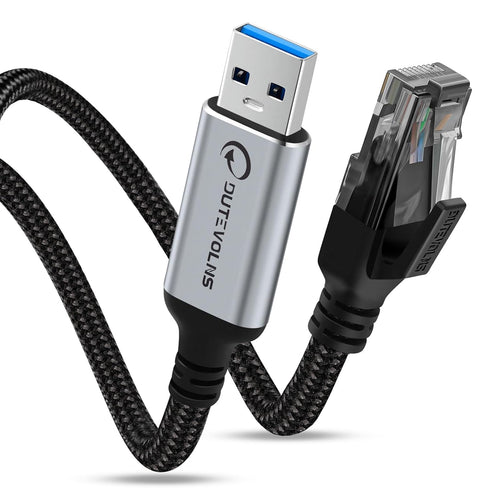 USB to Ethernet Cable 5 FT, USB 3.0 A to RJ45 Male