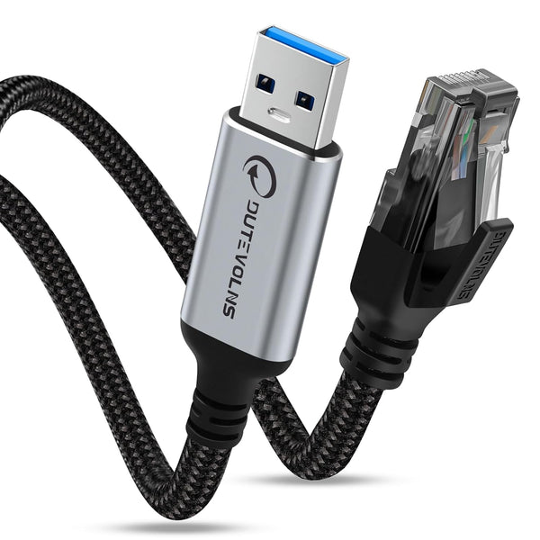 USB to Ethernet Cable 5 FT, USB 3.0 A to RJ45 Male