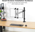 suptek Universal VESA Mount Bracket Adapter for Monitor Arm Mounting Kit for 17 to 27 inch Screens