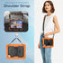 SEYMAC Full-Body Shockproof Protective Case for iPad Mini 6 8.3 Inch, Orange with Screen Protector, 360° Rotating