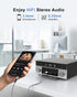 6.35mm 3.5mm 1/4" 1/8" 6.6FT to Audio Cable, Braided TRS Male to Male Adapter Cord, Bidirectional Stereo Aux for iPhone