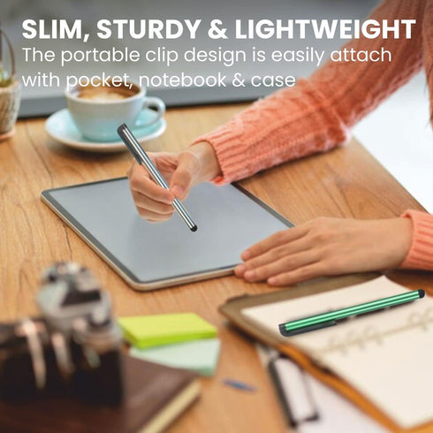 Stylus Pens for Touch Screens, 100 Pieces Universal Colorful Long Metal Touch Screen Pens for iPad, iPhone, Android,