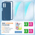 LeYi for Samsung A32 5G Case, Full-Body Shockproof Soft Liquid Silicone Phone Case with 2 x Tempered Glass Protector,