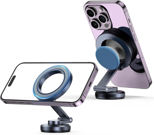 APPS2Car MagSafe Car Mount, Foldable Metal Magnetic Phone Holder for Car Dash, Compatible with iPhone 15/14/13/12 Pro