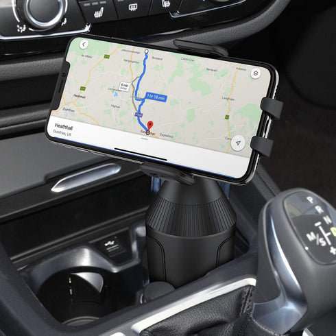WixGear Cup Phone Holder for Car, Adjustable Automobile Cup Holder Smart Phone Cradle Mount