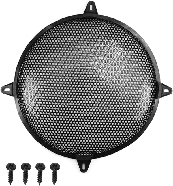 Fielect 8 Inch Speaker Grill Cover Mesh - SubWoofer Grill Speaker Covers, Waffle Grill Cover Guard Protector, Black