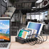 Charging Station for Multiple Devices, 50W 6 USB Ports Family Charger Compatible with Apple iPhone iPad and Android
