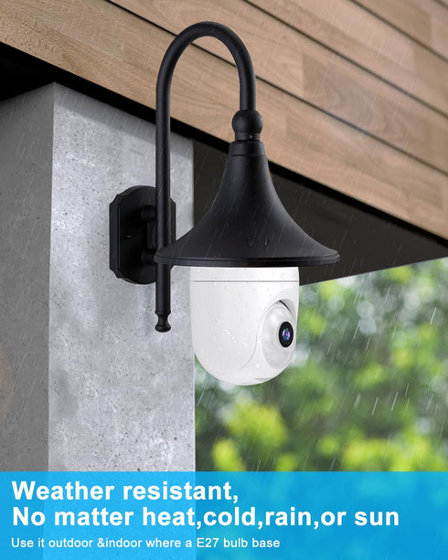 Security Camera Wireless Outdoor, 2K HD Home Security Cameras, 2.4G WIFI Wireless cameras for home security, 360° View, Motion Detection, Night Vision,Easy Installation