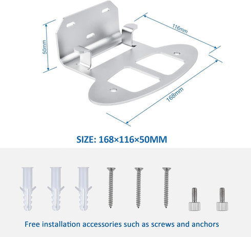Wall Mount for Netgear Orbi WiFi 6 Router, Sturdy Metal Stand Compatible with RBK753, RBK852 & More (2 Pack)