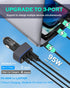 USB C Car Charger 95W, 3-Port PD 65W Fast Car Charger for iPhone, Samsung Galaxy, Google Pixel, MacBook