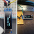 2pcs 0.91 I2C 0.91 inch I2C SSD1306 I2C 128x32 3.3V~5V Dorhea OLED Display Module IIC LED DC Display Module Blue LCD