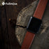 Fullmosa Leather Bands for Apple Watch, Compatible with 49mm 46mm 45mm 44mm 42mm, Brown/Smoky Grey