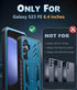 FNTCASE for Samsung Galaxy S23-FE Case: Military Grade Protective Hard Phone Case with Kickstand | Screen Protector | Shockproof TPU Full Protection Drop Proof Phone Cover for Galaxy S23 FE 5G Blue
