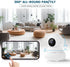 litokam 2K Indoor Security Camera with 360 Pan/Tilt, Motion Detection, Baby Monitor, Night Vision & 2-Way Audio
