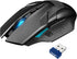TECKNET Wireless Mouse, USB Cordless Computer Mouse with 8 Buttons, Ergonomic Design, High-Precision 5 Adjustable DPI