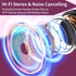 Neckband Bluetooth Headphones, Retractable Earbuds, IPX5 Sweatproof, Wireless Headset with Microphone, Noise Cancelling