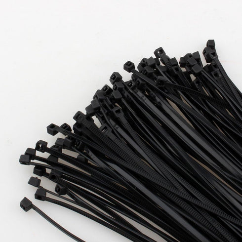 NewNewStar 8" Heavy Duty Nylon Cable Ties - 100 PCS Zip Ties, 30 lb Test, Black