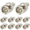 XRDS -RF BNC Compression Connector for RG6 Coaxial Cable, BNC Male Connectors for CCTV