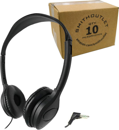 SmithOutlet 10 Pack of Over The Head Low Cost Headphones