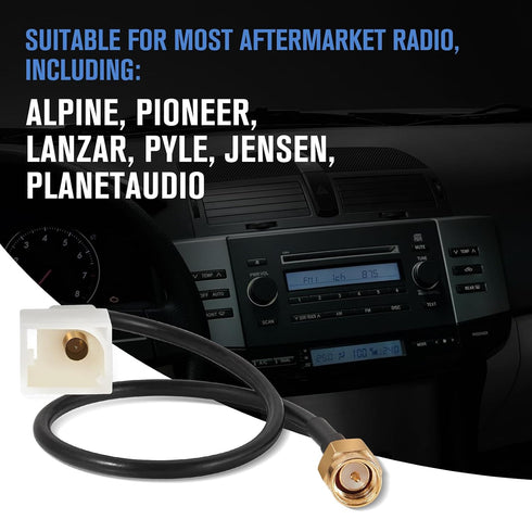 86860-0C010, 86860-0D020 Anina SMA Male Car GPS Navigation Antenna Adapter for Toyota Lexus Corolla Tacoma Tundra