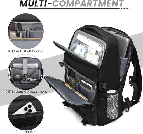 Backpack, Backpack 15.6 Inches Backpack RUCYEN Lunch Insulated Cooler Removable Lunch Box for Men Women, RFID Blocking