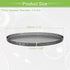 ACROPIX Universal 4.5 Inch Speaker Grills Mesh for Audio Subwoofer, 120x6.5mm Grille without Frame, Black - 2 Pack