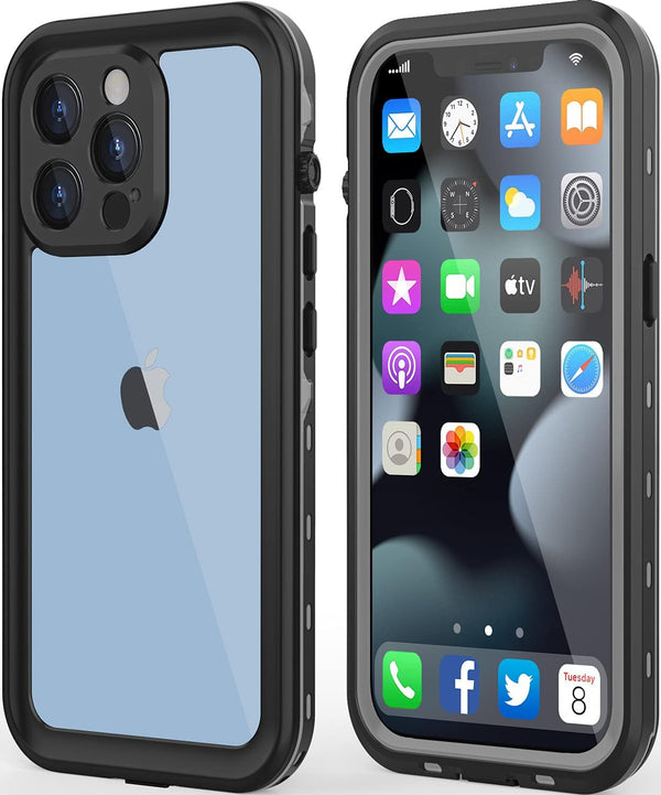 Waterproof Case for iPhone 13 Pro Max, Shockproof Dustproof with Built-in Screen Protector, Full Body Cover 6.7''