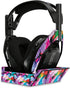 MightySkins Carbon Fiber Skin for Astro A50 Wireless Headphones + Base Station (Gen 4) - Prismatic Butterflies |