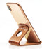 ZJL Cell Phone Stand for Desk - Portable Wood Phone Holder for Bed