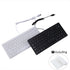 I Focus MCSaite Mini 78 Keys Wired Keyboard with Cover for Laptop MAC Windows 10/8/7/Vista/XP (White)