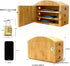 MuyuRise 6 6 Phone Box for Family Time with Combination Lock, Premium Bamboo Wood Cell Phone Jail with Charging Holes