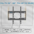 Fixed TV Wall Mount for 26-60 Inch TVs, Low Profile with Quick Release Lock, Ultra Slim Bracket, Max VESA 400x400mm