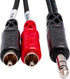 Hosa TRS-203 9 Feet Insert Cable, 1/4 Inches TRS to Dual RCA