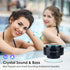 XLeader Upgraded Shower Speaker, IPX7 Waterproof Bluetooth Speaker, Portable Mini Speaker with Suction Cup and Mic for
