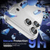 17 Tensea for iPhone Pro Max Camera Lens Protector, Metal Aluminum Alloy Tempered Glass Cover Camera Screen Protector