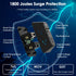 USB Wall Charger Surge Protector, Addtam 5 Outlet Extender with 4 USB Charging Ports, 3-Sided Power Strip Adapter