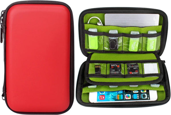 Aprince Digital Gadget Case Waterproof Memory Card Case, Designed for External Hard Drive,USB