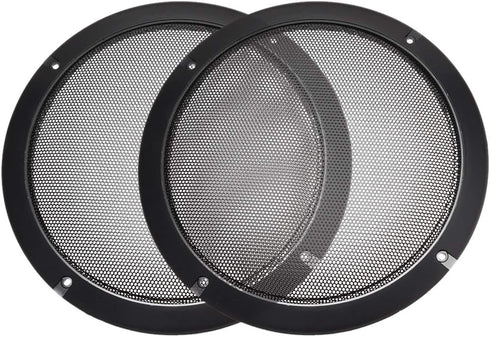 uxcell 8 Inch Speaker Grill Cover, 225mm Mesh Decorative Circle Subwoofer Guard Protector, Black 2pcs