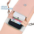 Pink Touchscreen Phone Purse Crossbody for Women, Waterproof Crossbody Phone Wallet Case with Transparent Window up to