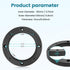 4 Inch Speaker Spacer Adapter Ring Mounting Bracket 4 PCS, Auto Car Universal Fit 4 Plastic Speaker Ring Adapter 0.43 Inch Depth, 4 Inch Plastic Car Stereo Speakers Spacer(Black)
