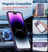 MAGIC JOHN Magnetic Case for iPhone 14 Pro, Compatible with Magsafe, Military Grade Shockproof, Purple