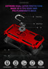 Military Grade Shockproof Case for iPhone 14, 360 Metal Rotating Ring Kickstand Holder Armor, Purple