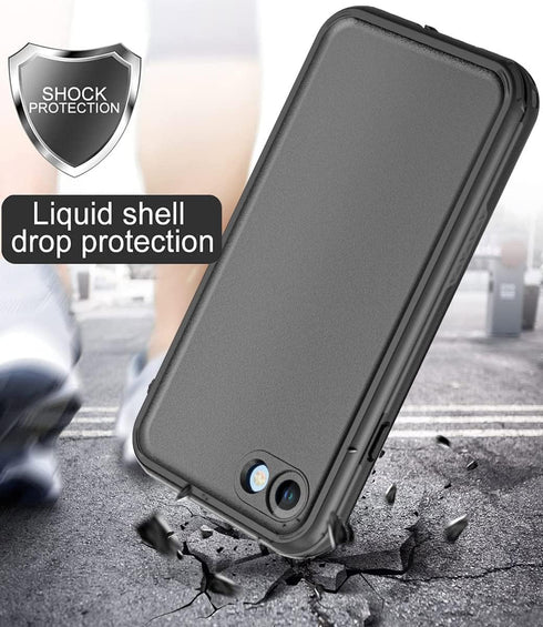 iPhone 8 7 Waterproof Case Cover with Built-in Screen Protector, Fully Sealed Shockproof Snowproof Underwater Case for