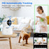 Hiseeu 2.4G/5G 5MP 360, 2 2PCS Indoor Security Camera, Baby Monitor Pet Camera for Home Security, PTZ Auto Tracking