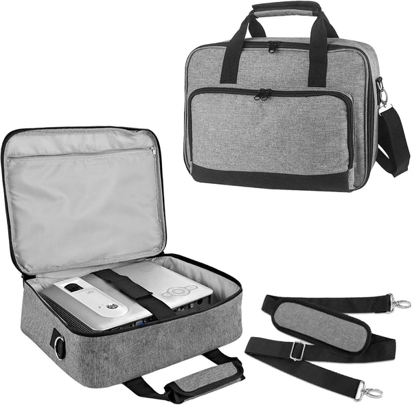 ZKOO Projector Carrying Case, Projector Bag Compatible with Most Projectors, Includes Storage