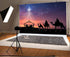 AOFOTO 7x5ft Nativity Scene Background, Shiny Star Birth of Christ for Church Concert Decor, Photography Props
